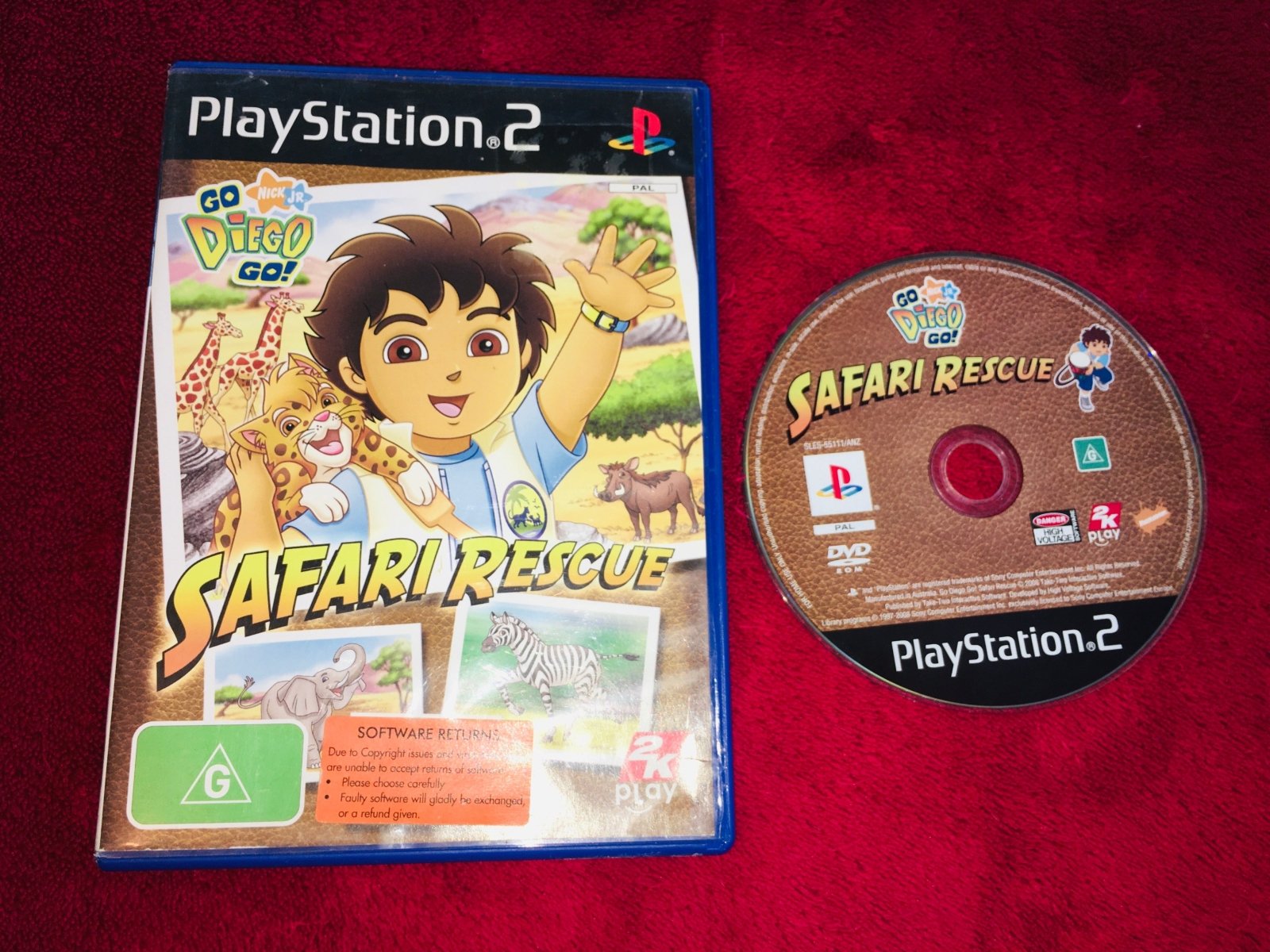 Go, Diego, Go! Safari Rescue - PS2 Game - PlayStation 2, Games, Kids and educational - Level Up Gaming NZ