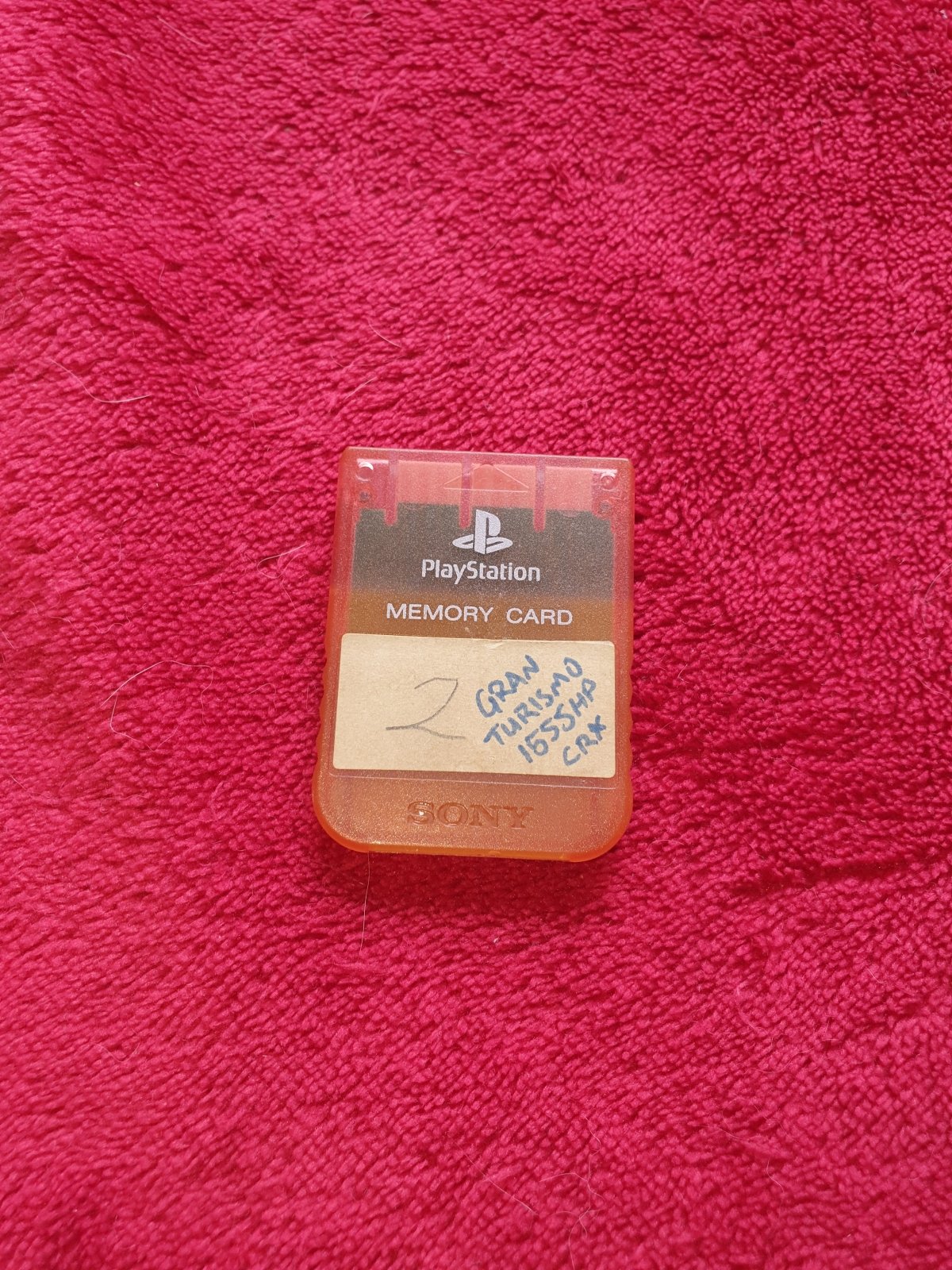 Genuine PS1 Memory Card - With Gran Turismo Saves! - PlayStation, Accessories, Memory cards - Level Up Gaming NZ