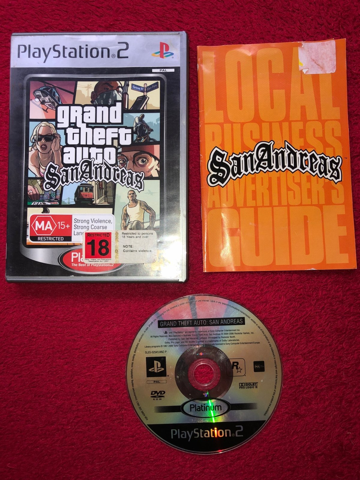 Grand Theft Auto: San Andreas - PS2 Game - PlayStation 2, Games, Action and adventure - Level Up Gaming NZ