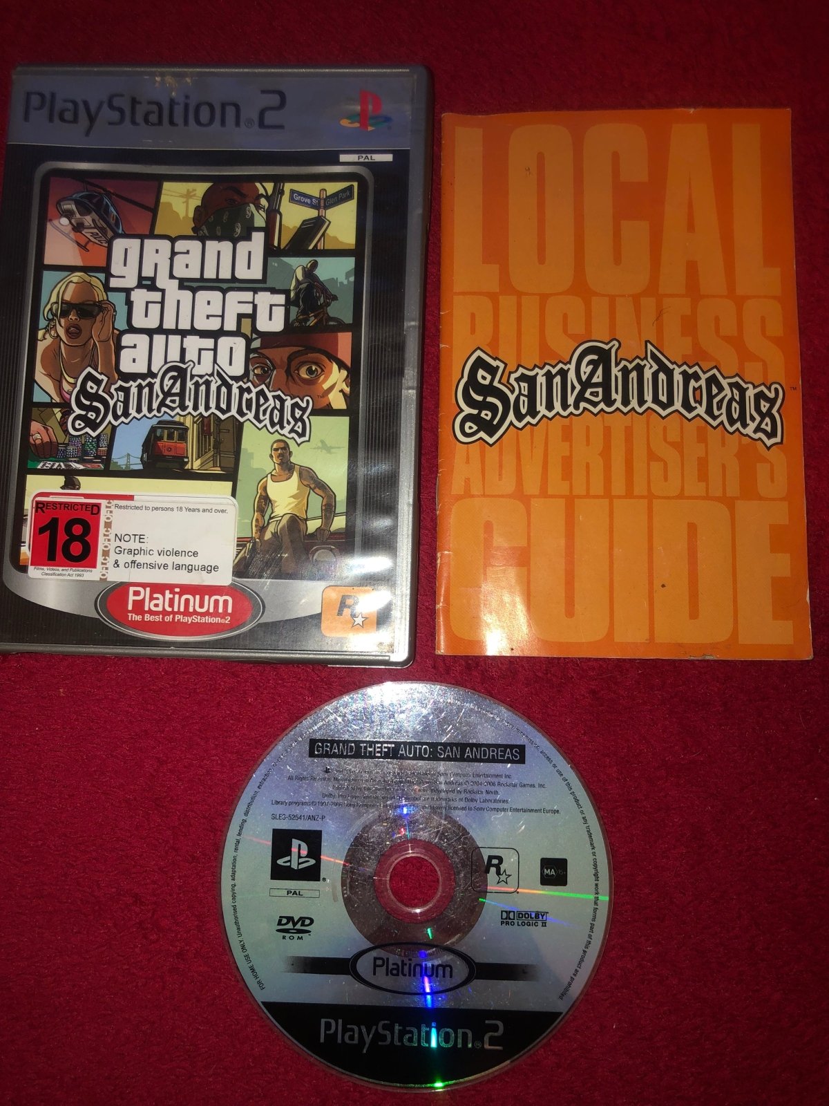 Grand Theft Auto: San Andreas - PS2 Game - PlayStation 2, Games, Action and adventure - Level Up Gaming NZ