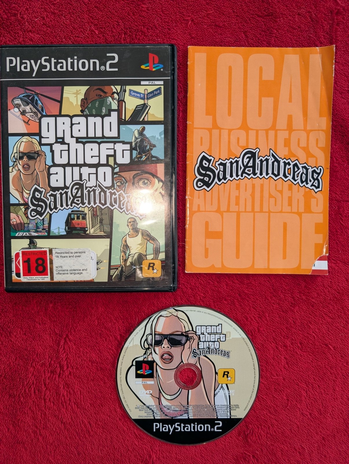 Grand Theft Auto: San Andreas - 9.6/10 PS2 Game - PlayStation 2, Games, Action and adventure - Level Up Gaming NZ