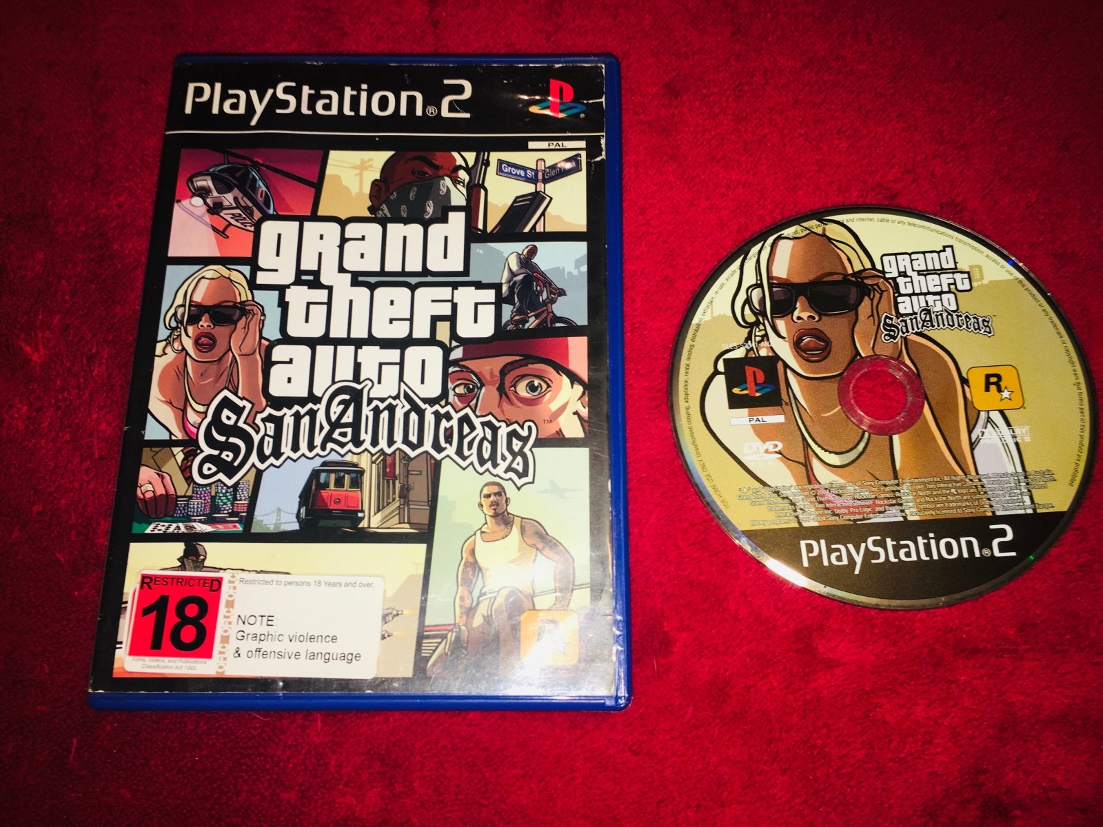 Grand Theft Auto: San Andreas - PS2 Game - PlayStation 2, Games, Action and adventure - Level Up Gaming NZ