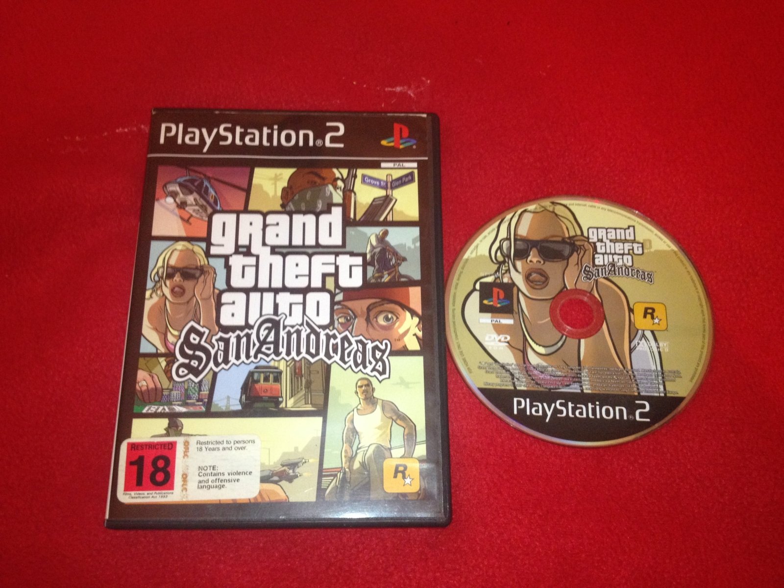 Grand Theft Auto: San Andreas - PS2 Game - PlayStation 2, Games, Action and adventure - Level Up Gaming NZ