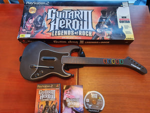 Guitar Hero III: Legends of Rock & WIRELESS Guitar Hero + Rockband Guitar - PS2