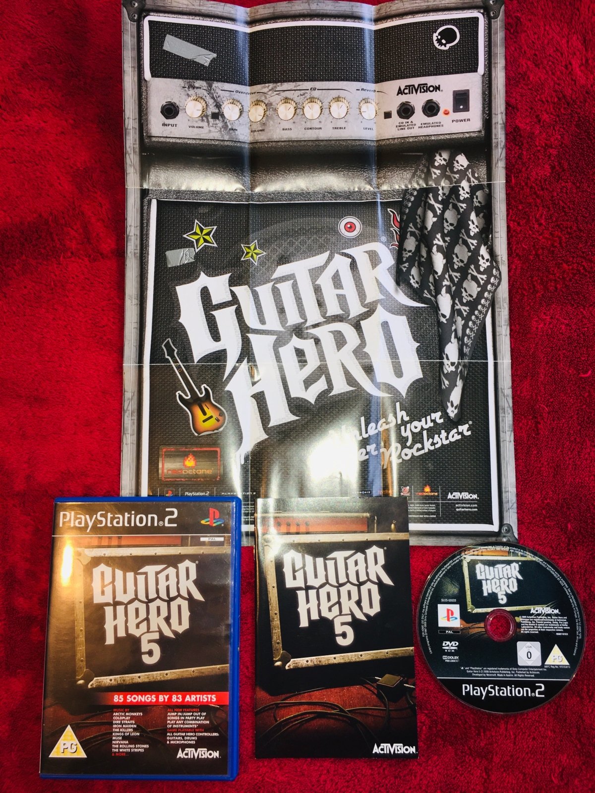 Guitar Hero 5 - AS NEW PS2 Game - PlayStation 2, Games, Music and party - Level Up Gaming NZ
