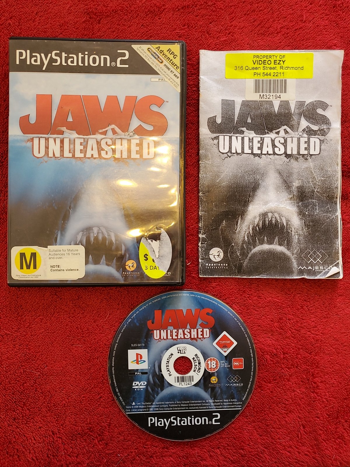 Jaws Unleashed - PS2 Game - PlayStation 2, Games, Action and adventure - Level Up Gaming NZ