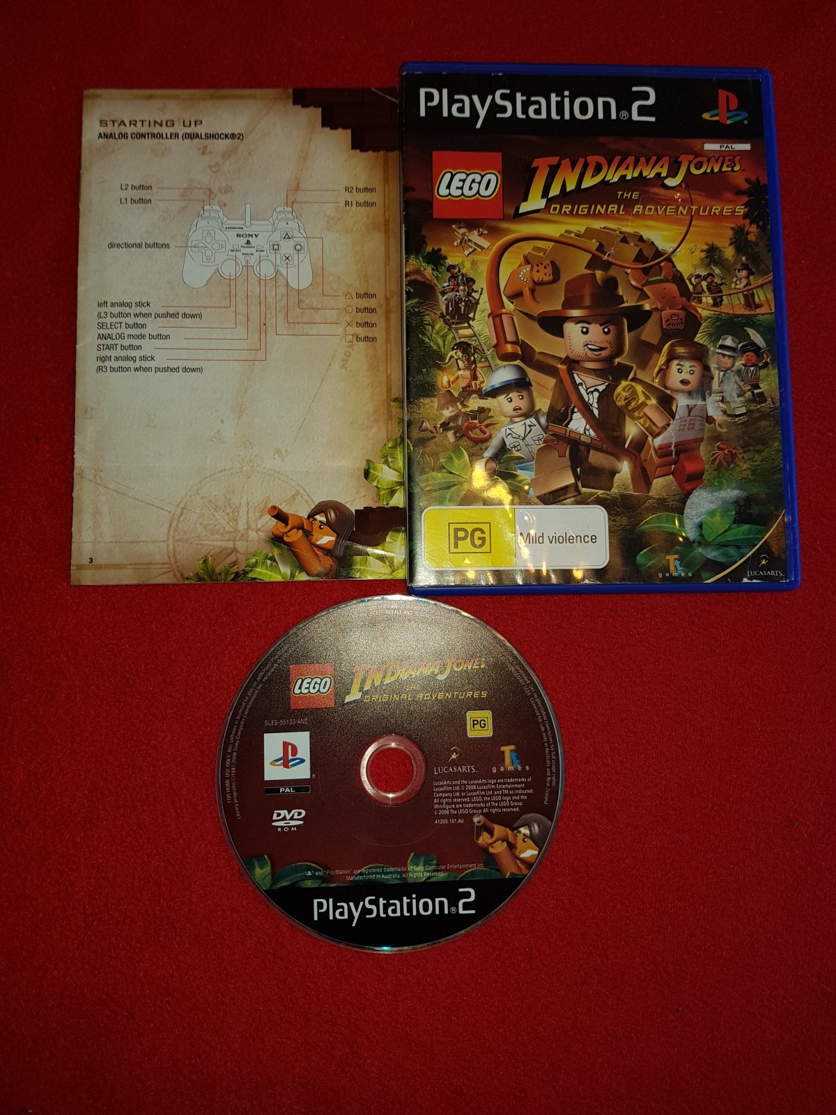 LEGO Indiana Jones - 8/10! PS2 Game - PlayStation 2, Games, Action and adventure - Level Up Gaming NZ