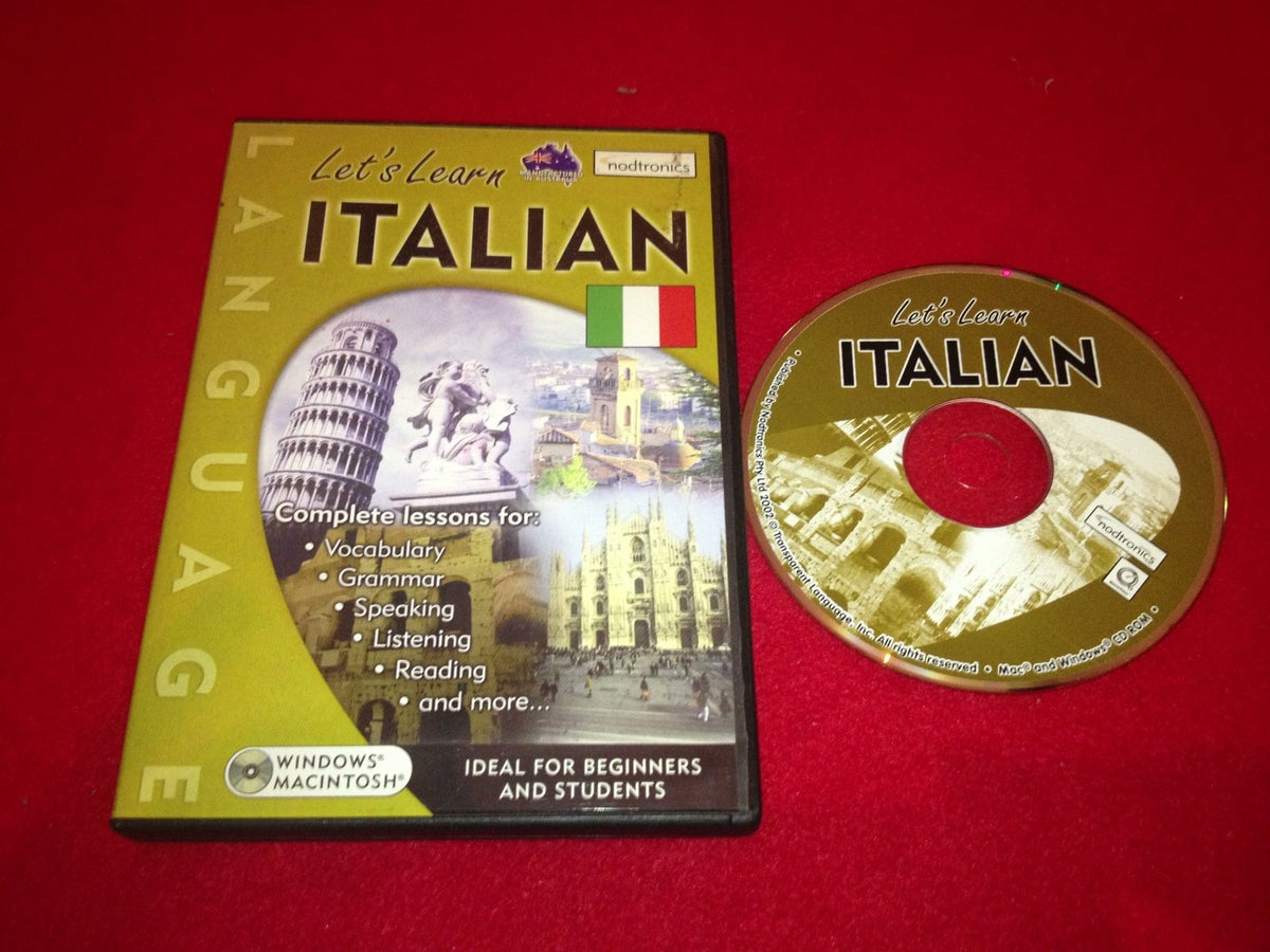Lets Learn ITALIAN - Language Learning, PC & MAC - PC Games - Level Up Gaming NZ