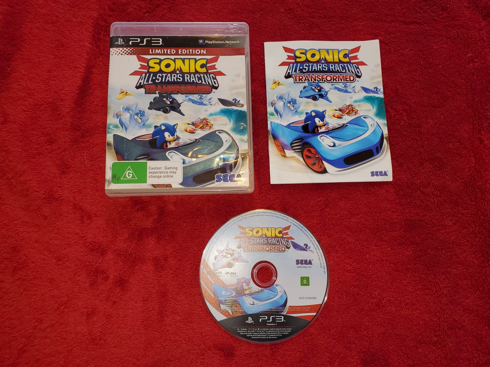 Sonic & All Stars Racing Transformed LIMITED EDITION - 8.5/10 PS3 Game - PlayStation 3, Games, Driving and racing - Level Up Gaming NZ