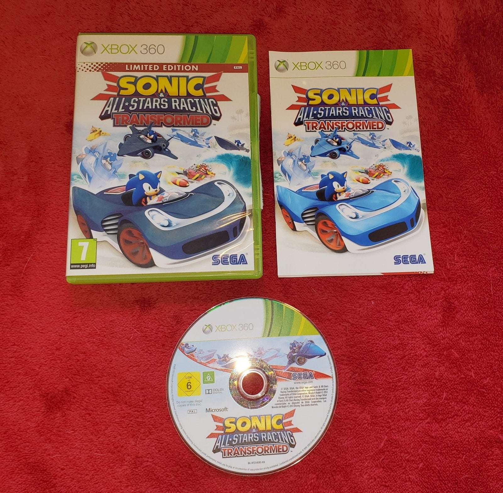 Sonic & All Stars Racing Transformed LIMITED EDITION - 8.5/10 XBOX360 Game - Xbox 360, Games, Driving and racing - Level Up Gaming NZ
