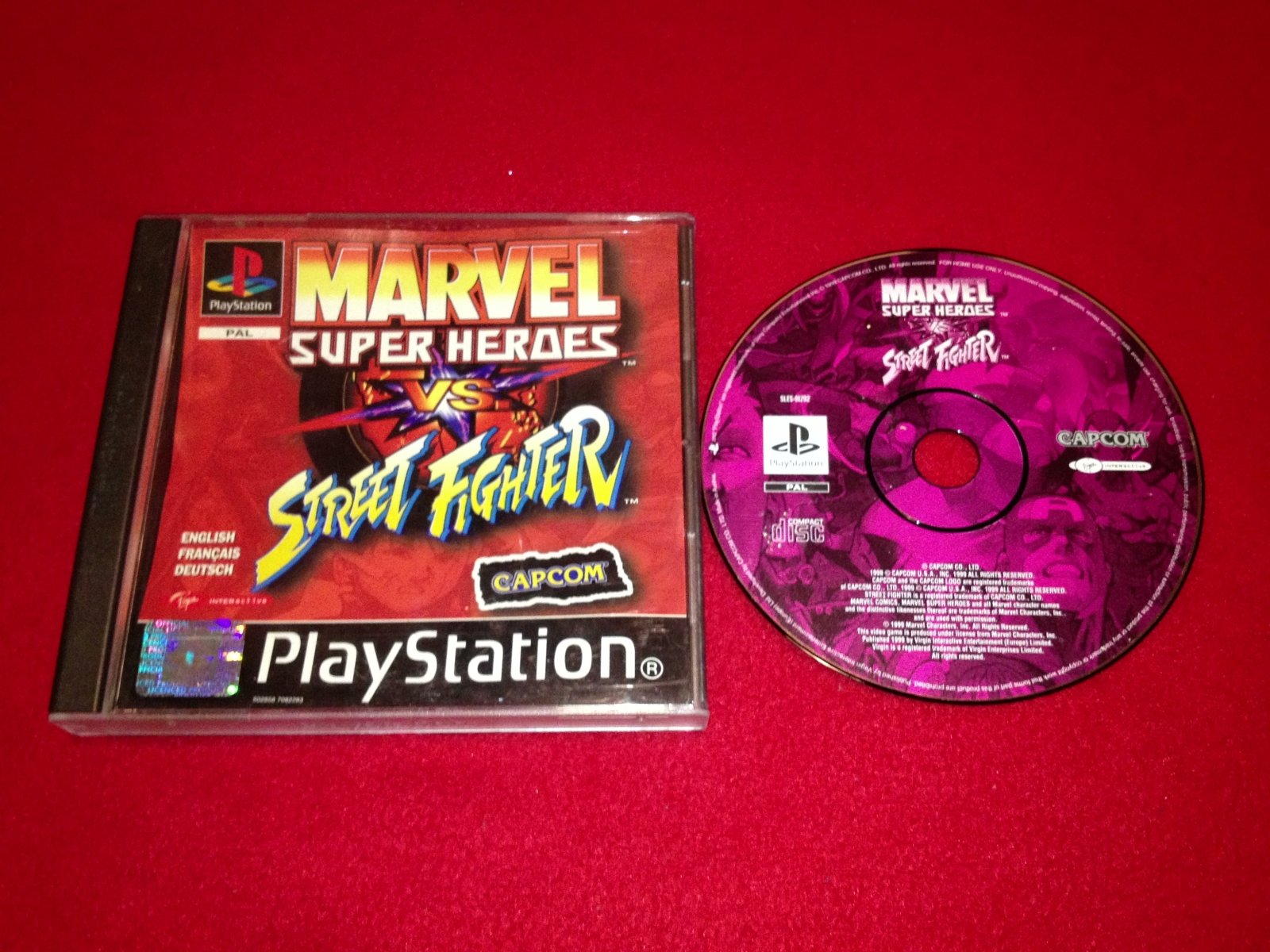 Marvel Super Heroes vs. Street Fighter * *RARE* - PlayStation, Games, Fighting - Level Up Gaming NZ