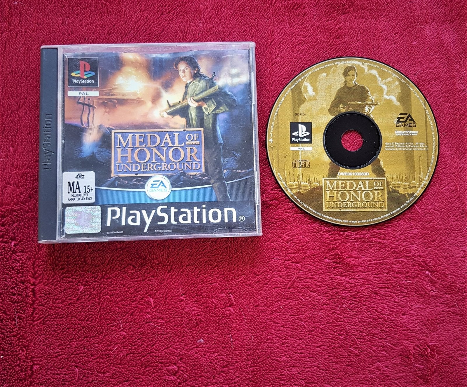 Medal of Honor Underground - PS1 Game - PlayStation, Games, Shooter - Level Up Gaming NZ