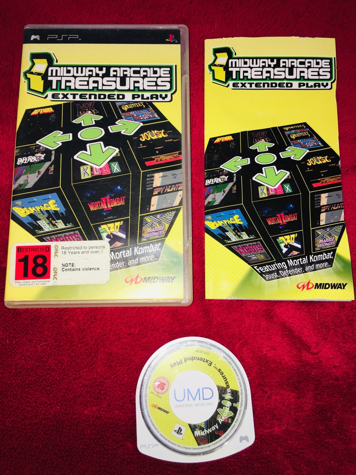 Midway Arcade Treasures Extended Play - PSP Game - Play Station Portable (PSP), Games, Action and Adventure - Level Up Gaming NZ