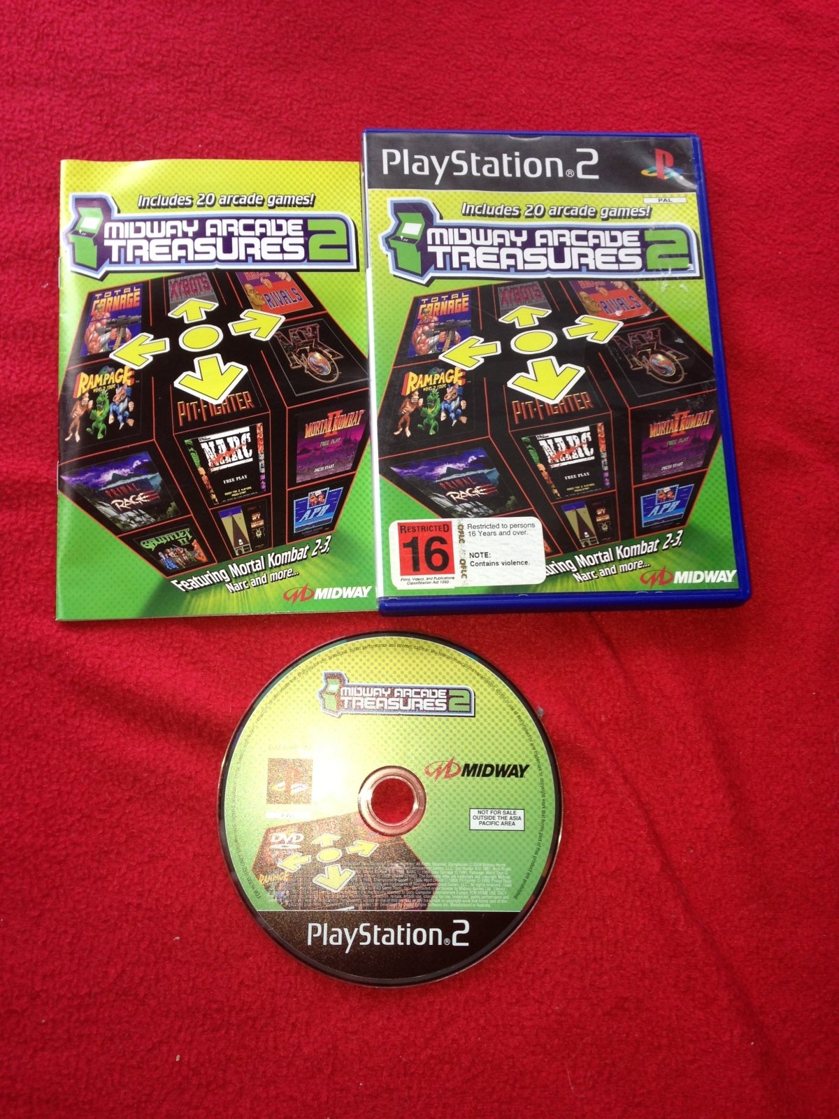 Midway Arcade Treasures 2 - PS2 Game - PlayStation 2, Games, Action and adventure - Level Up Gaming NZ