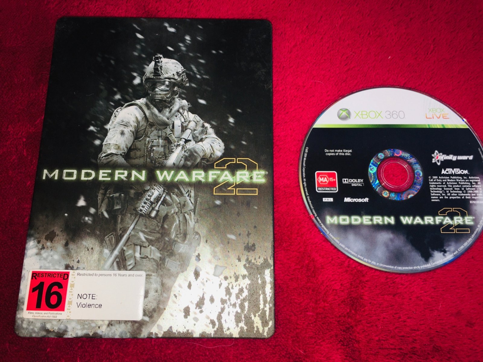 Call of Duty: Modern Warfare 2 - HARDENED Steel Case Xbox360 Game - Xbox 360, Games, Shooter - Level Up Gaming NZ