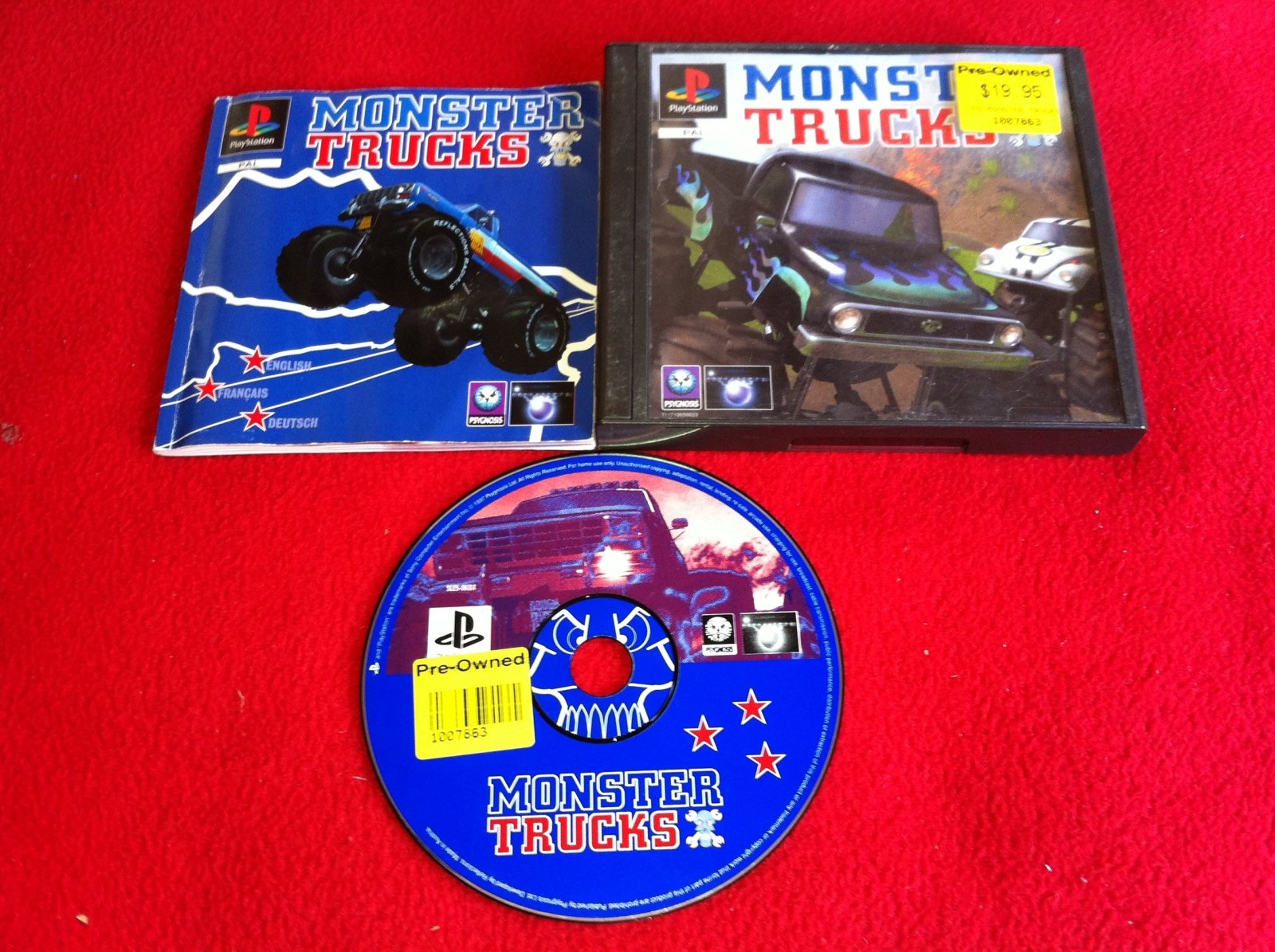 Monster Trucks - PS1 Game - PlayStation, Games, Driving and racing - Level Up Gaming NZ