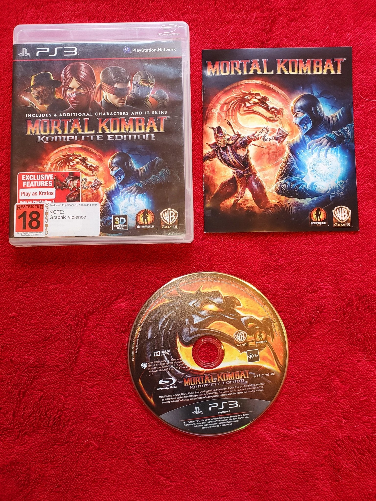 Mortal Kombat: Komplete Edition - PS3 Game - PlayStation 3, Games, Fighting - Level Up Gaming NZ