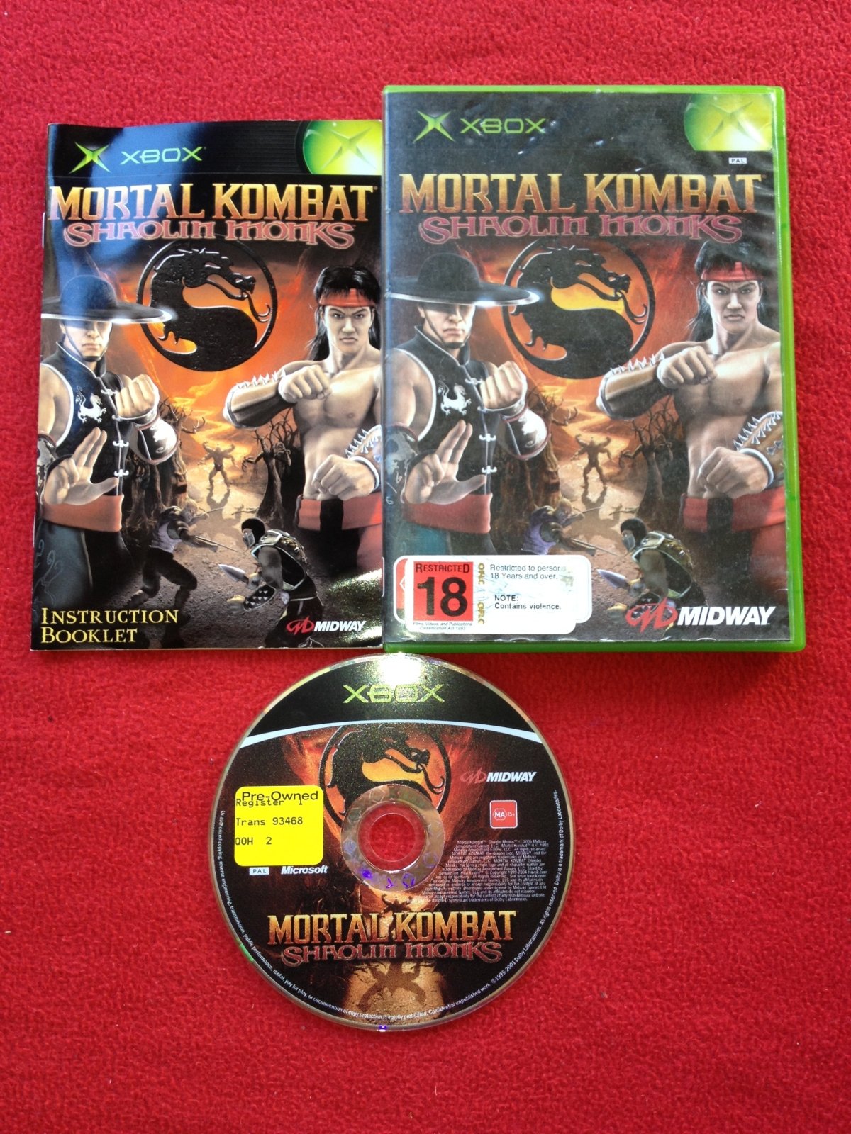 Mortal Kombat: Shaolin Monks - XBOX Game - Xbox, Games, Fighting - Level Up Gaming NZ