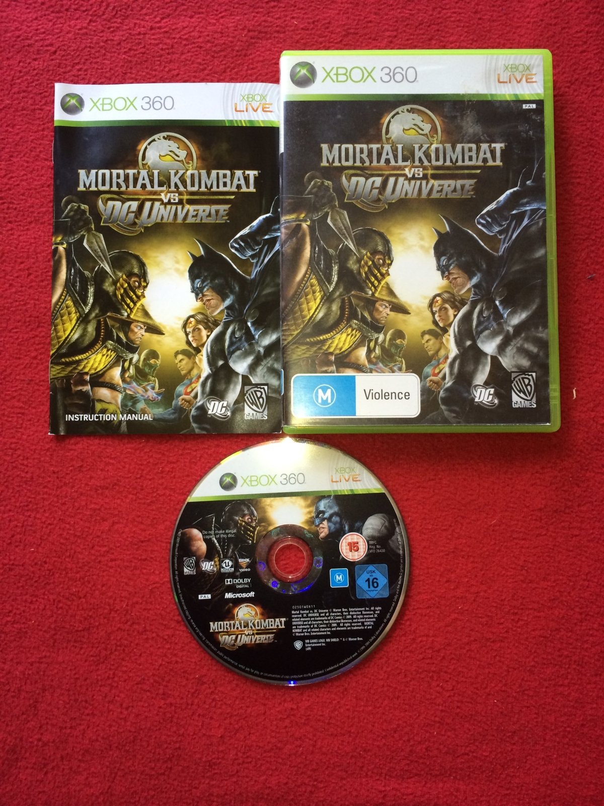 Mortal Kombat vs. DC Universe - XBOX360 Game EXCELLENT Condition - Xbox 360, Games, Fighting - Level Up Gaming NZ