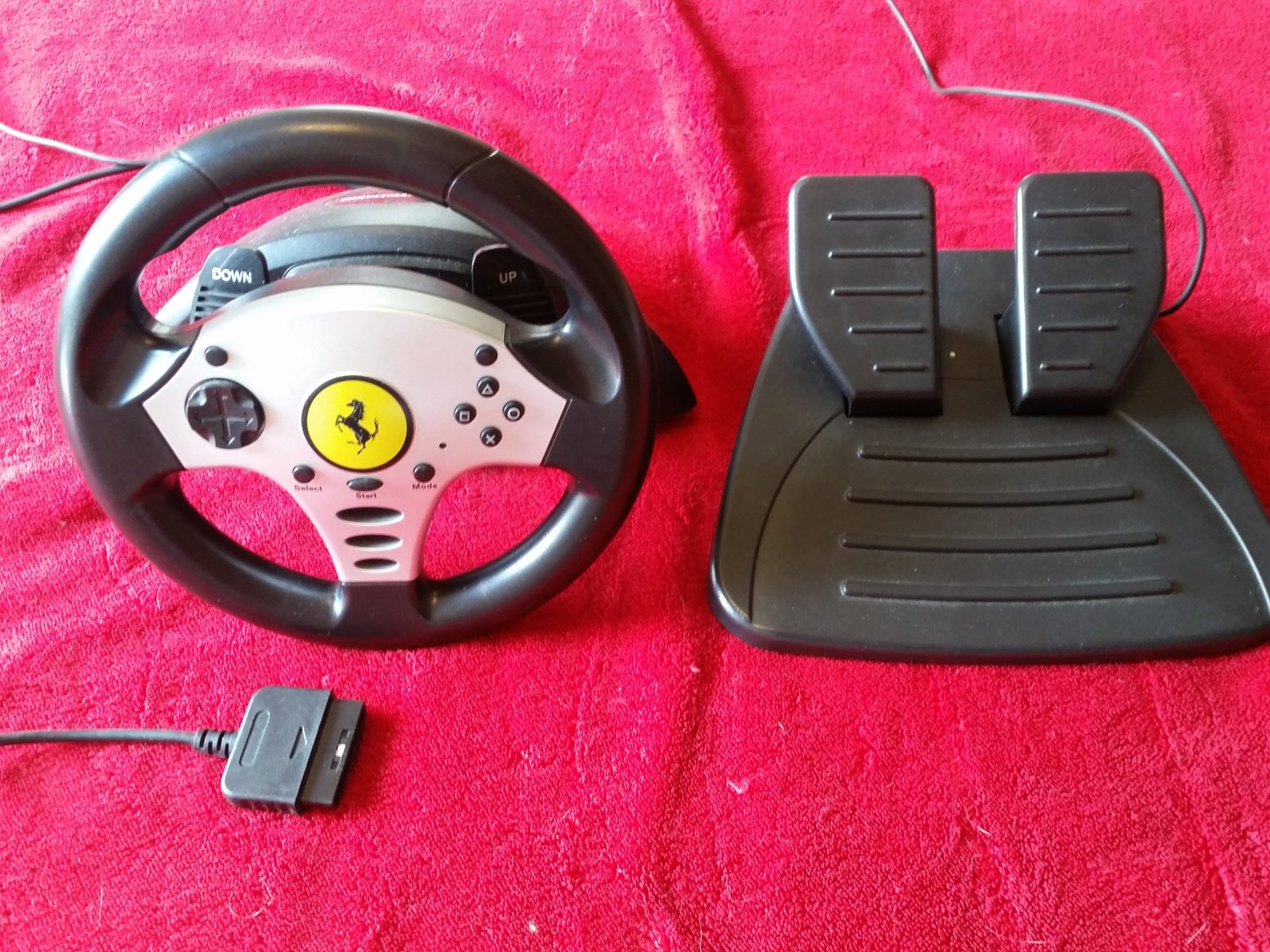 Mustang Racing Wheel and Pedals for PS2 Racing Games – Level Up Gaming NZ