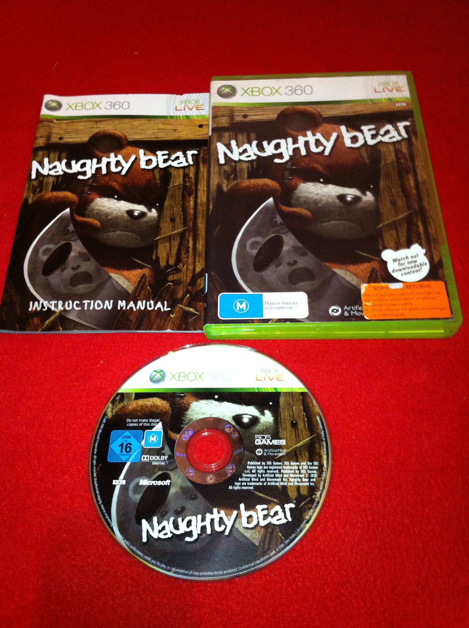 Naughty Bear - XBOX360 Game - Xbox 360, Games, Action and adventure - Level Up Gaming NZ