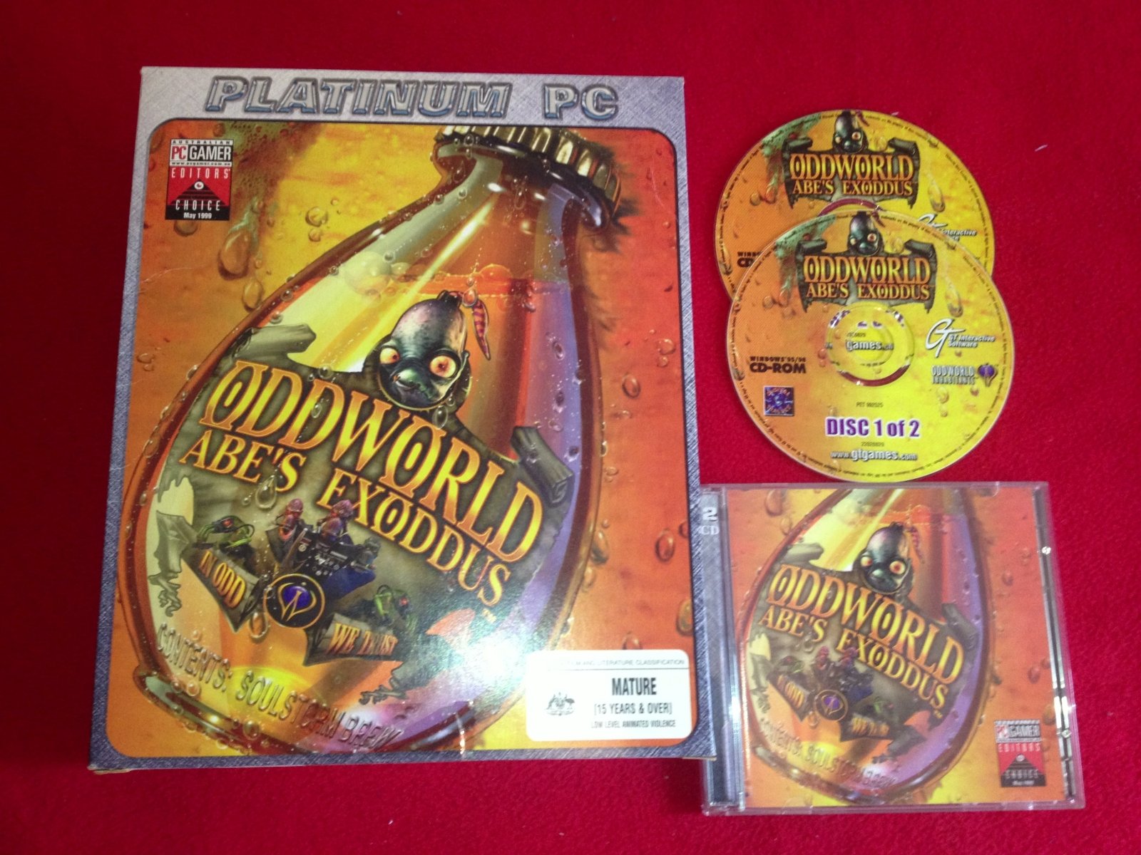 Oddworld: Abe's Exoddus - RARE + BOXED PC Game - PC games, Action and adventure - Level Up Gaming NZ