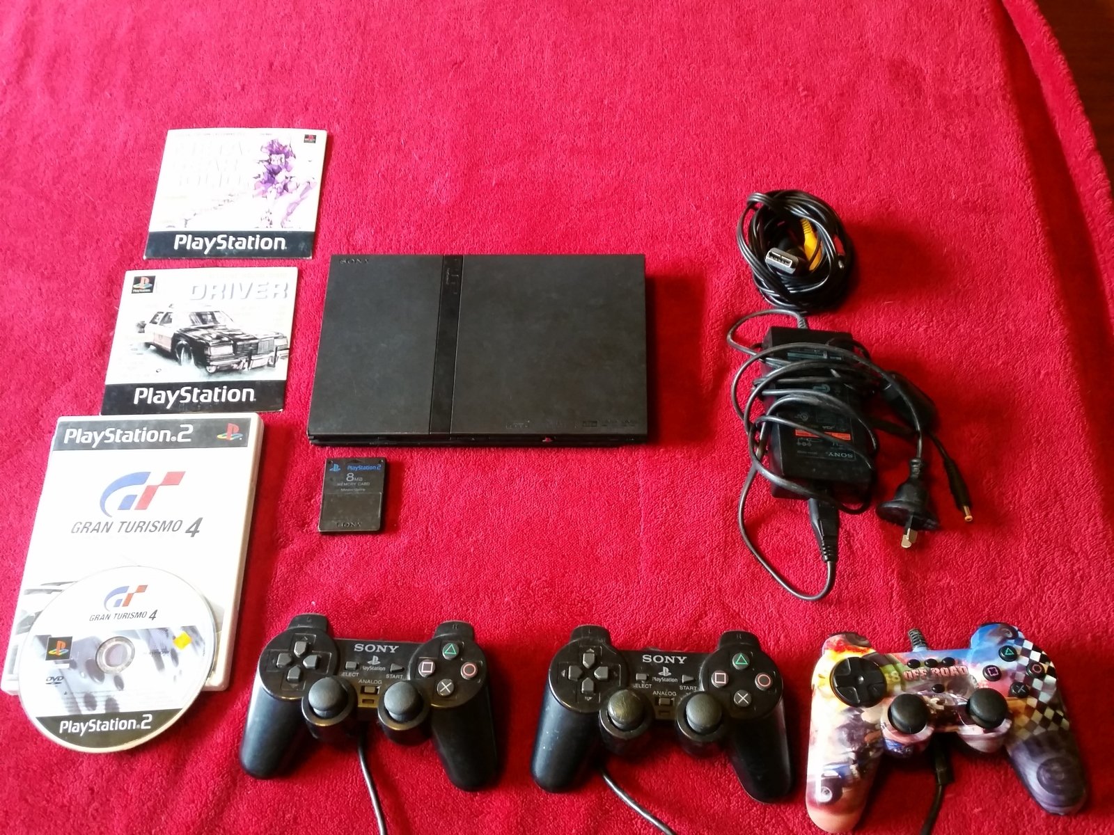 SLIM PS2 Console + 2 Controllers + Games * - PlayStation 2, Consoles - Level Up Gaming NZ