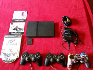 SLIM PS2 Console + 2 Controllers + Games *
