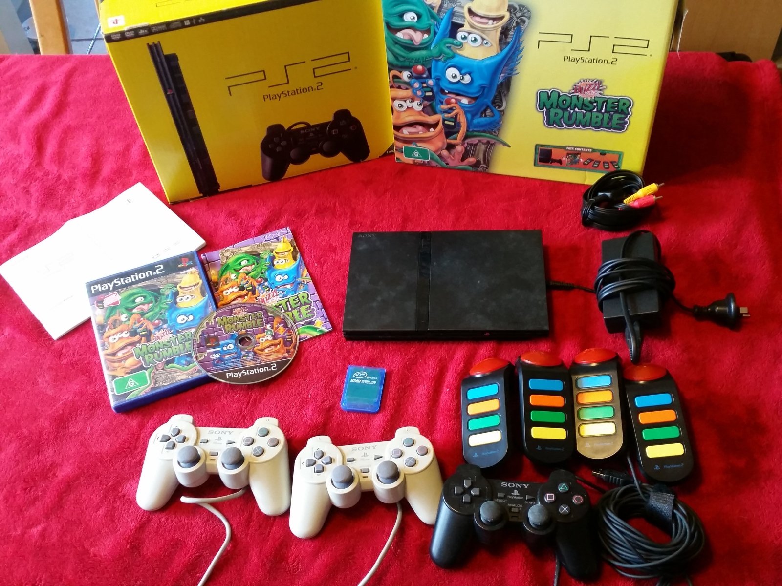 BUZZ PS2 Console Bundle - Including Buzzers! - PlayStation 2, Consoles - Level Up Gaming NZ