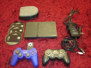 Play Station 2 Console + 2 Controllers + Game *
