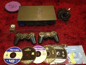 Play Station 2 Console + 2 Controllers + Game *