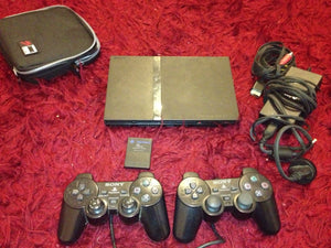Play Station 2 Console + 2 Controllers + Game *