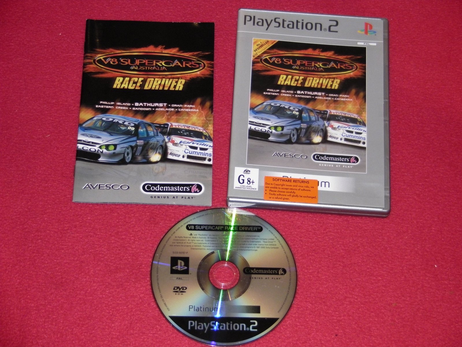 V8 Supercars: Race Driver - AS NEW PS2 Game - PlayStation 2, Games, Driving and racing - Level Up Gaming NZ