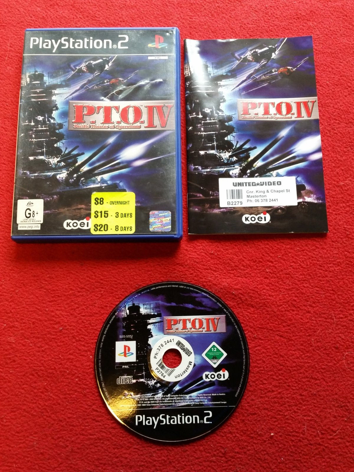 P.T.O. IV: Pacific Theater of Operations - PS2 - PlayStation 2, Games, Simulation - Level Up Gaming NZ