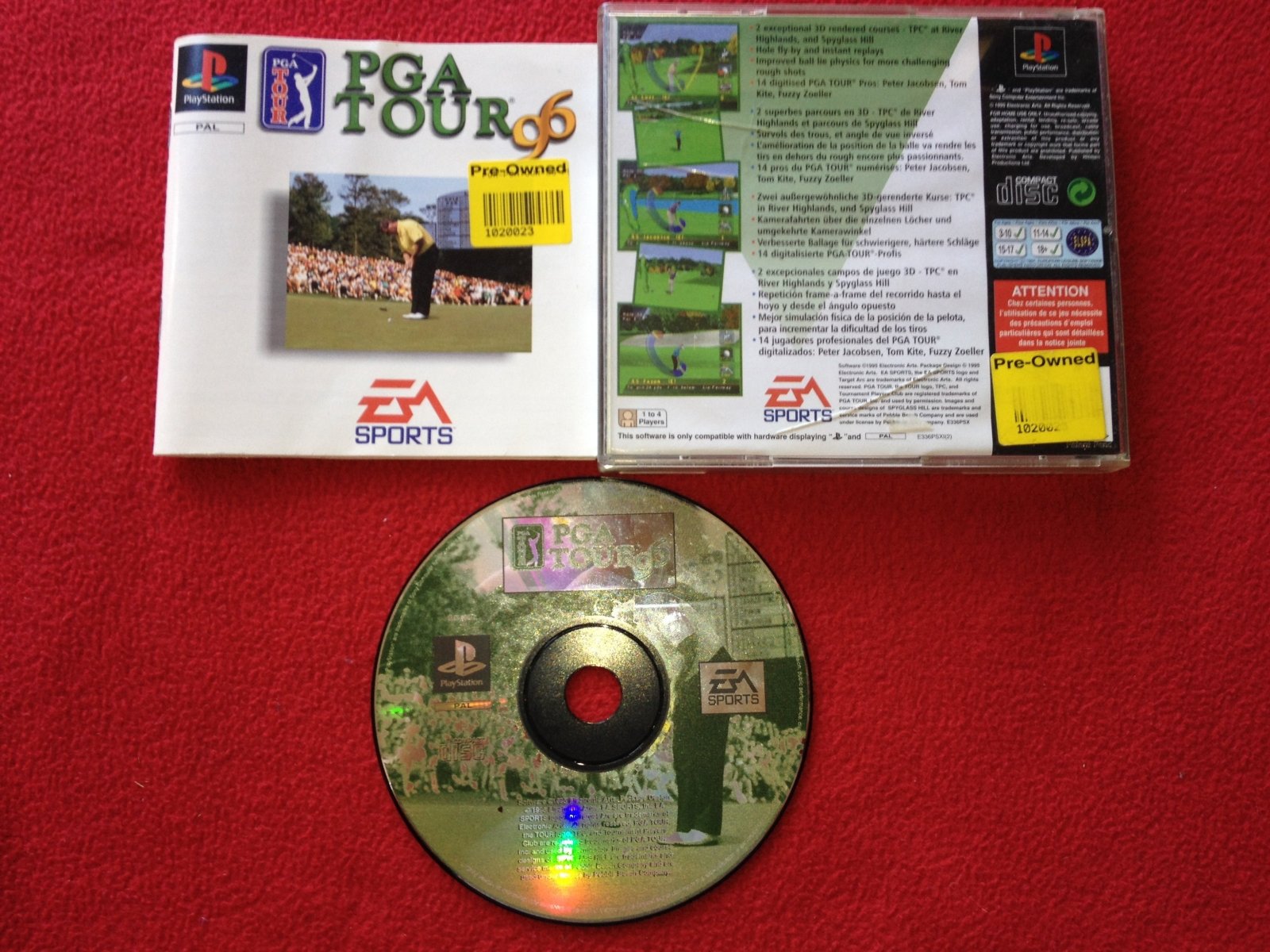 PGA Tour 96 - PS1 Game - PlayStation, Games, Sports - Level Up Gaming NZ