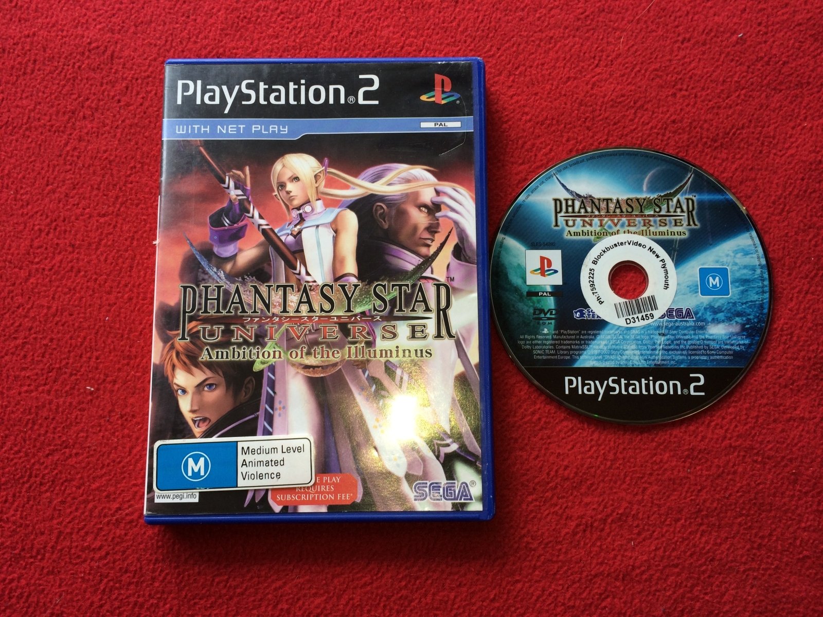 Phantasy Star Universe: Ambition of Illuminus - RARE PS2 Game - PlayStation 2, Games, Role playing - Level Up Gaming NZ