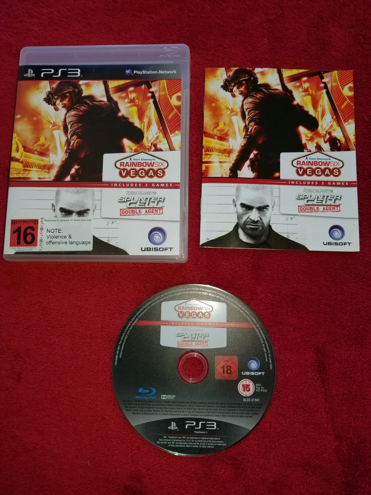 Rainbow Six: Vegas and Splinter Cell: Double Agent Double Pack - PS3 Games - PlayStation 3, Games, Shooter - Level Up Gaming NZ