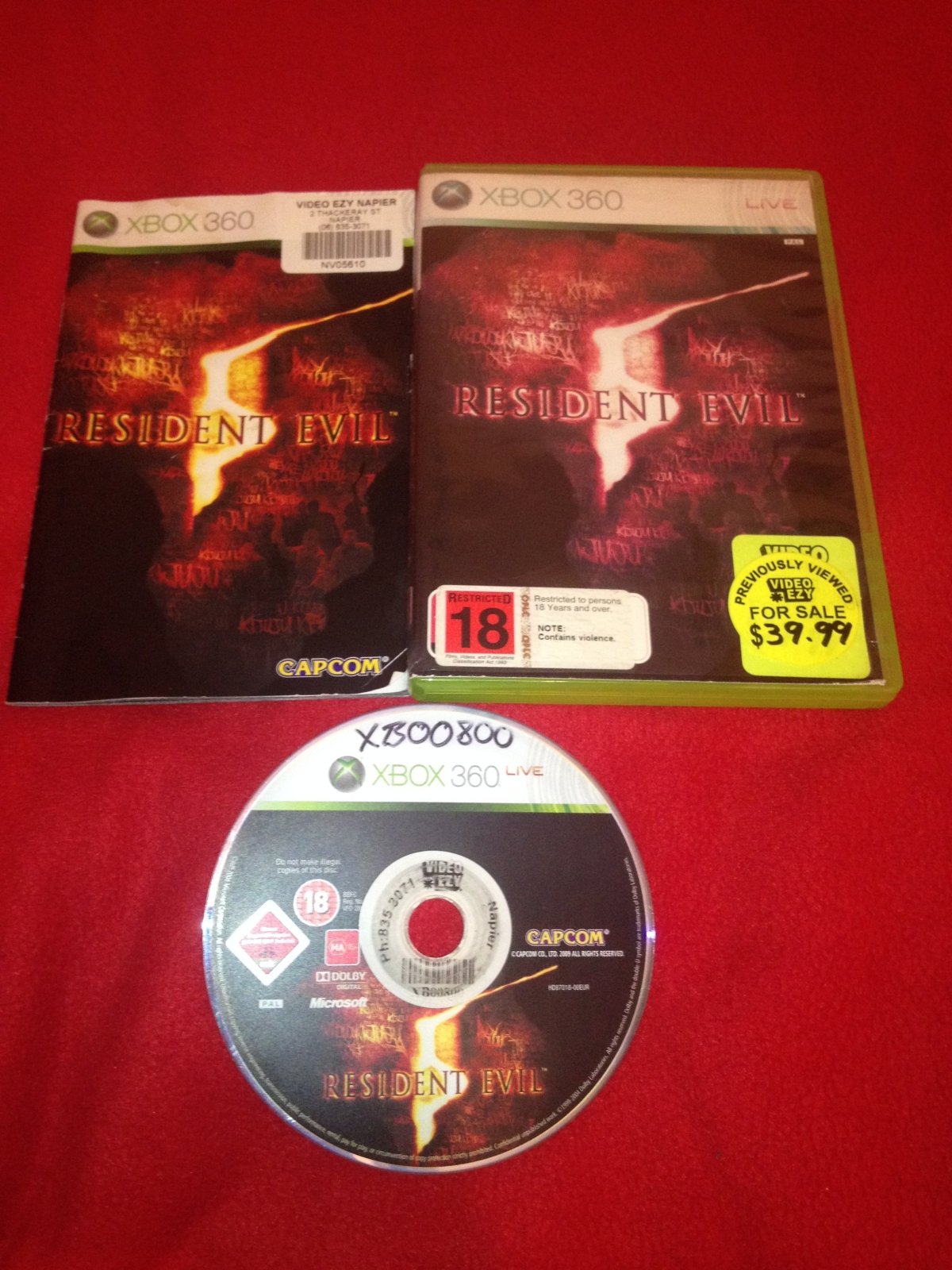 Resident Evil 5 - 8.5/10! XBOX360 Game - Xbox 360, Games, Action and adventure - Level Up Gaming NZ
