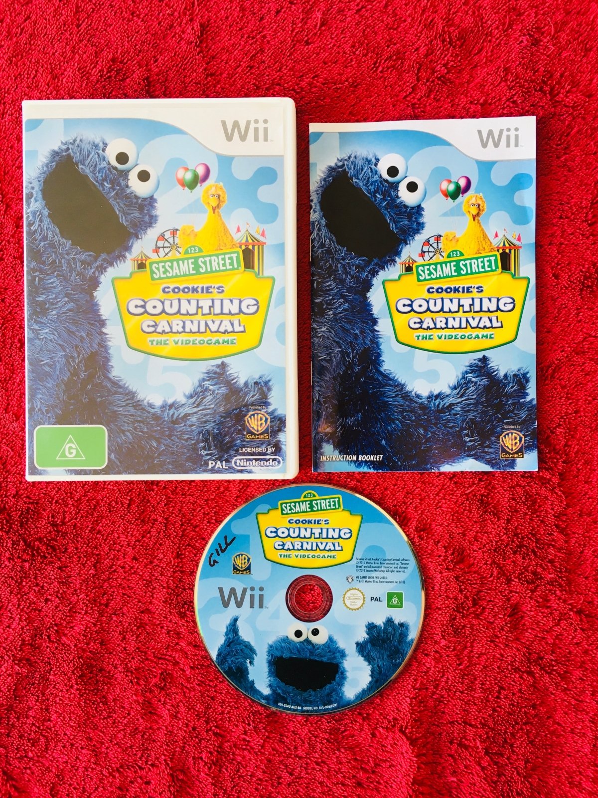 Sesame Street: 1 - 2 - 3 Cookie’s Counting Carnival - Wii Game - Wii Games - Level Up Gaming NZ