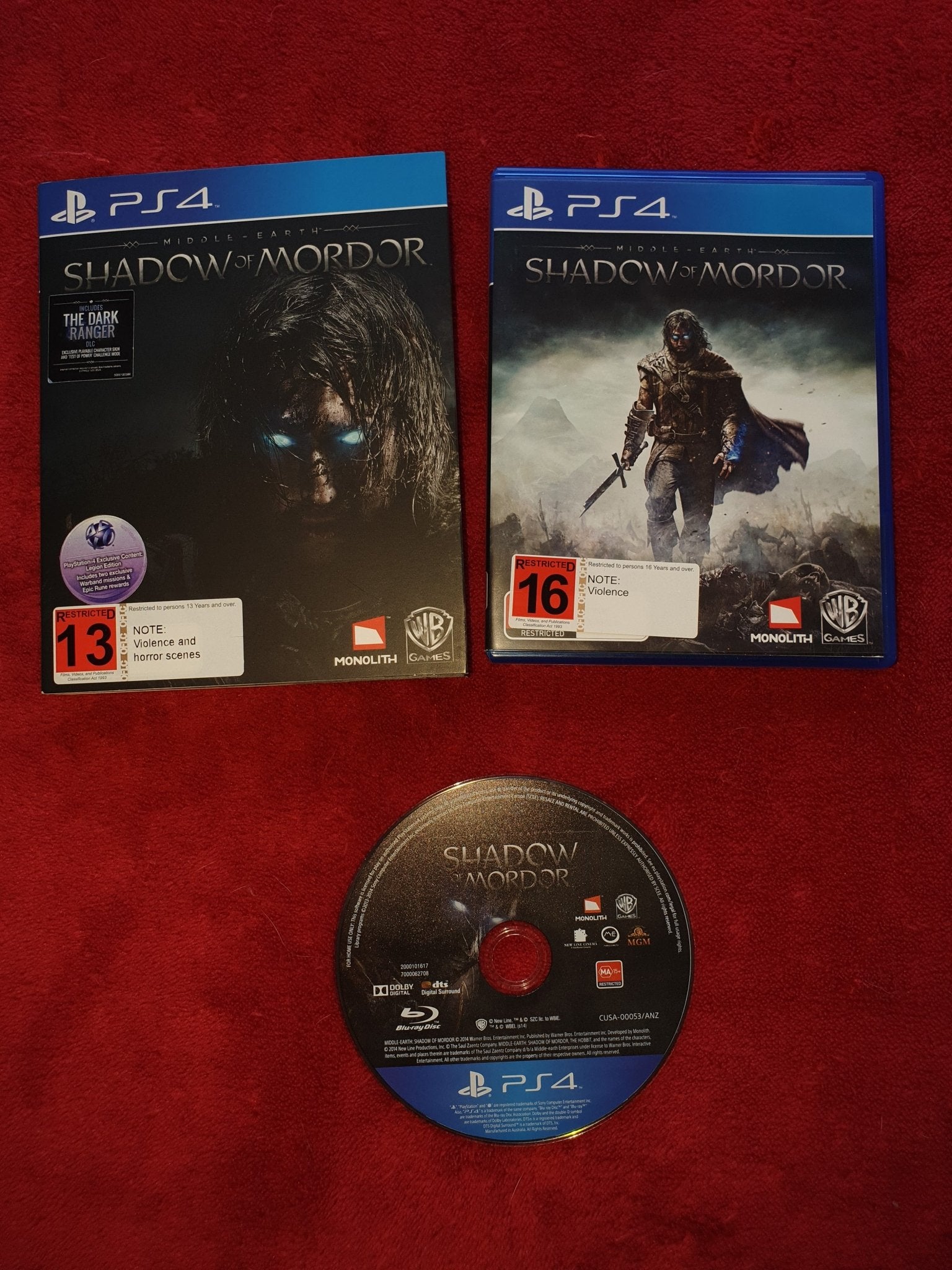 Middle - Earth: Shadow of Mordor - 9.3/10! PS4 Game - PS4 - PlayStation 4, Games - Level Up Gaming NZ