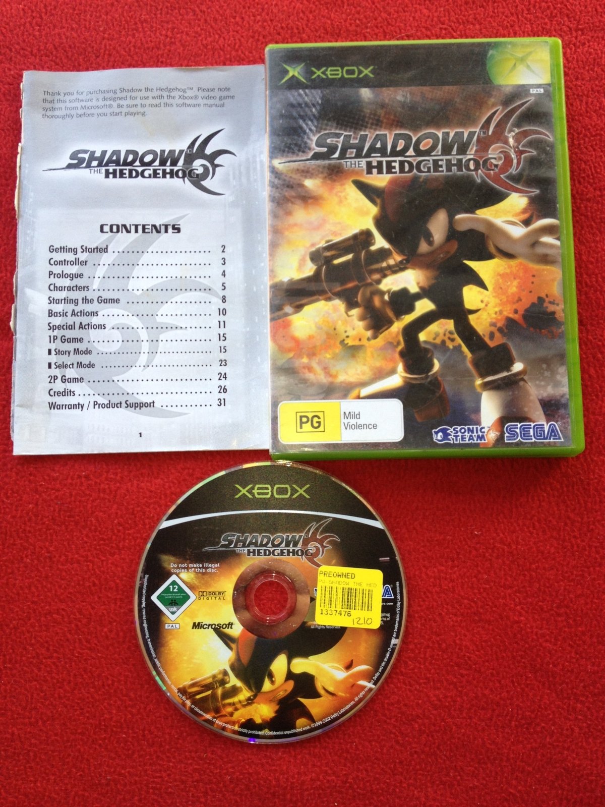 Shadow the Hedgehog - XBOX Game - Xbox, Games, Action and adventure - Level Up Gaming NZ