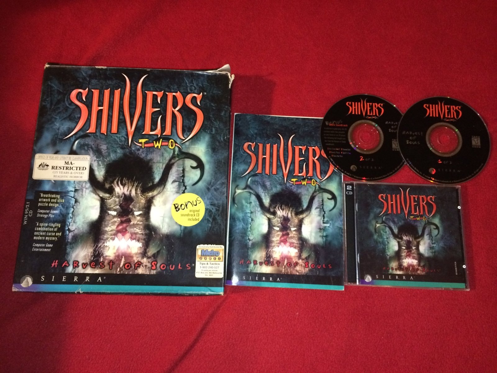 Shivers Two: Harvest of Souls - RARE + BOXED - PC games, Action and adventure - Level Up Gaming NZ