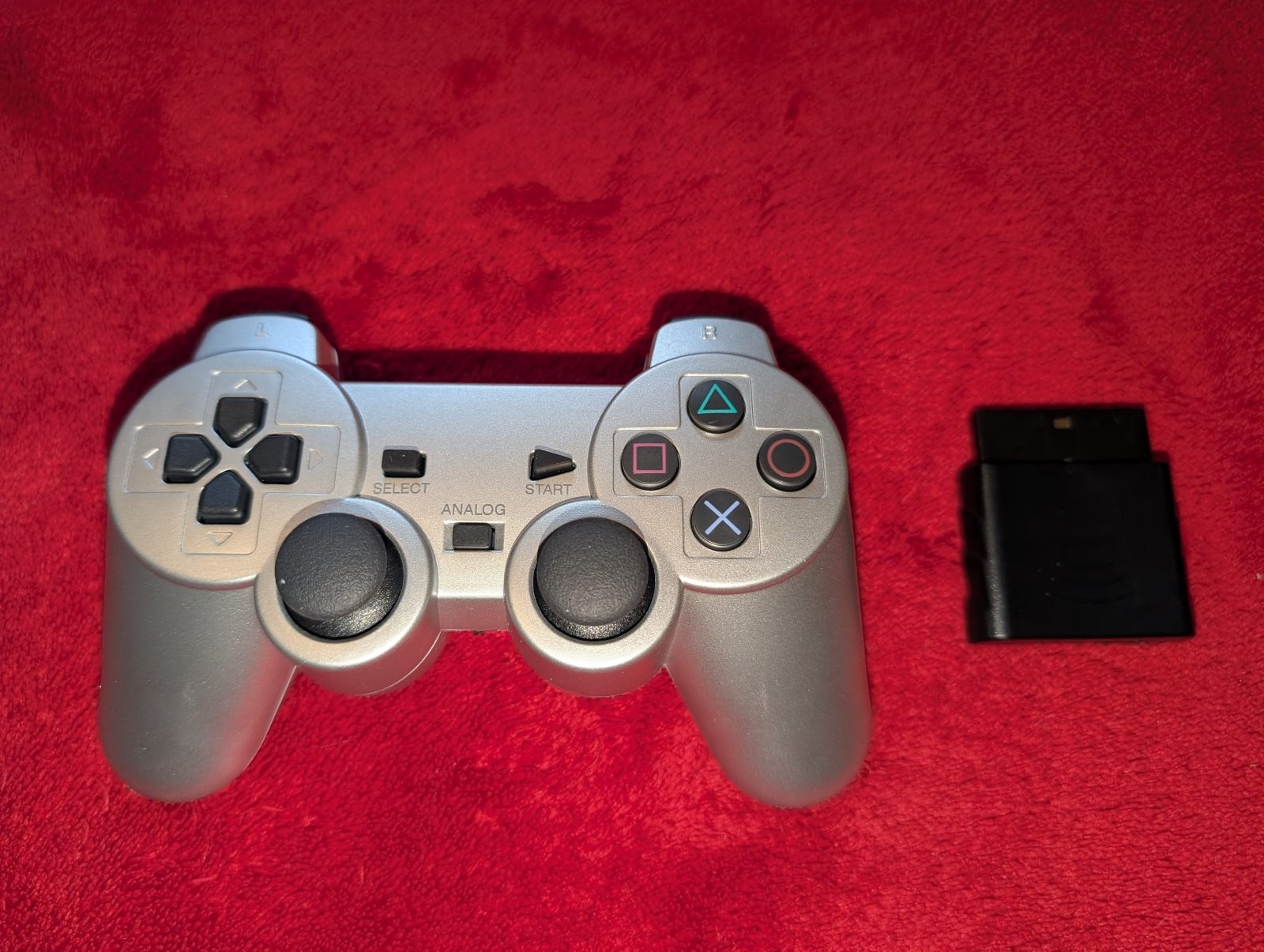 Silver Wireless PS2 Controller - PlayStation 2, Accessories, Controllers - Level Up Gaming NZ