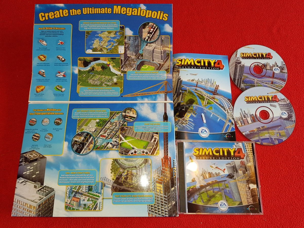 Sim City 4: Deluxe Edition - RARE + BOXED PC Game - PC games, Simulation - Level Up Gaming NZ