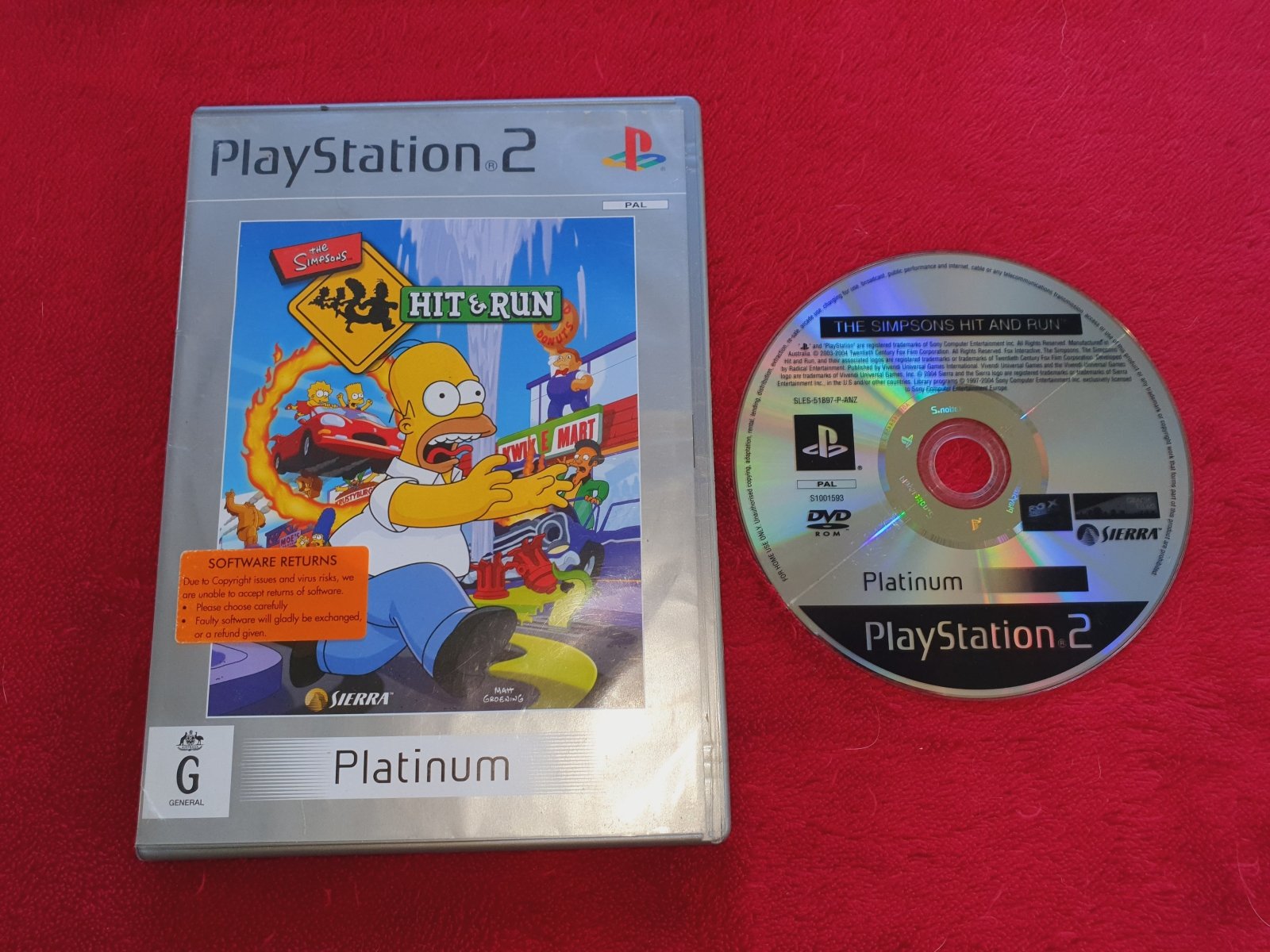 HOT The Simpsons: Hit and Run - PS2 Game - PlayStation 2, Games, Action and adventure - Level Up Gaming NZ