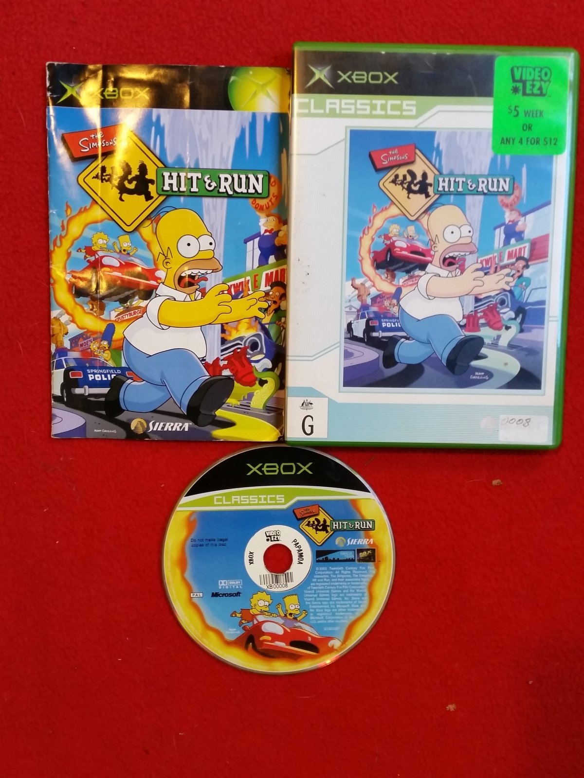 The Simpsons: Hit and Run - XBOX Game - Xbox, Games, Action and adventure - Level Up Gaming NZ