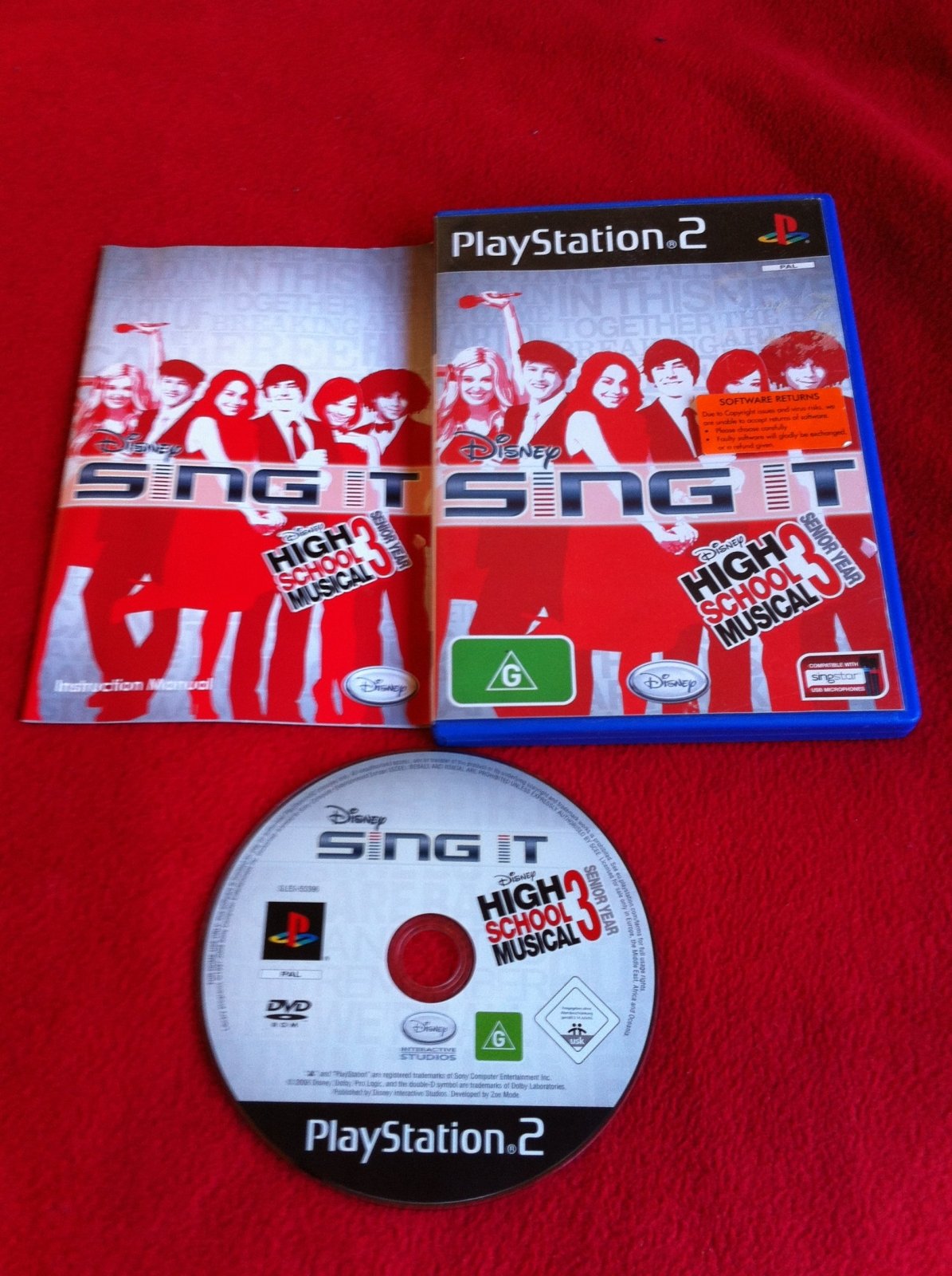 Disney Sing It: High School Musical 3 - AS NEW PS2 Game - PlayStation 2, Games, Music and party - Level Up Gaming NZ