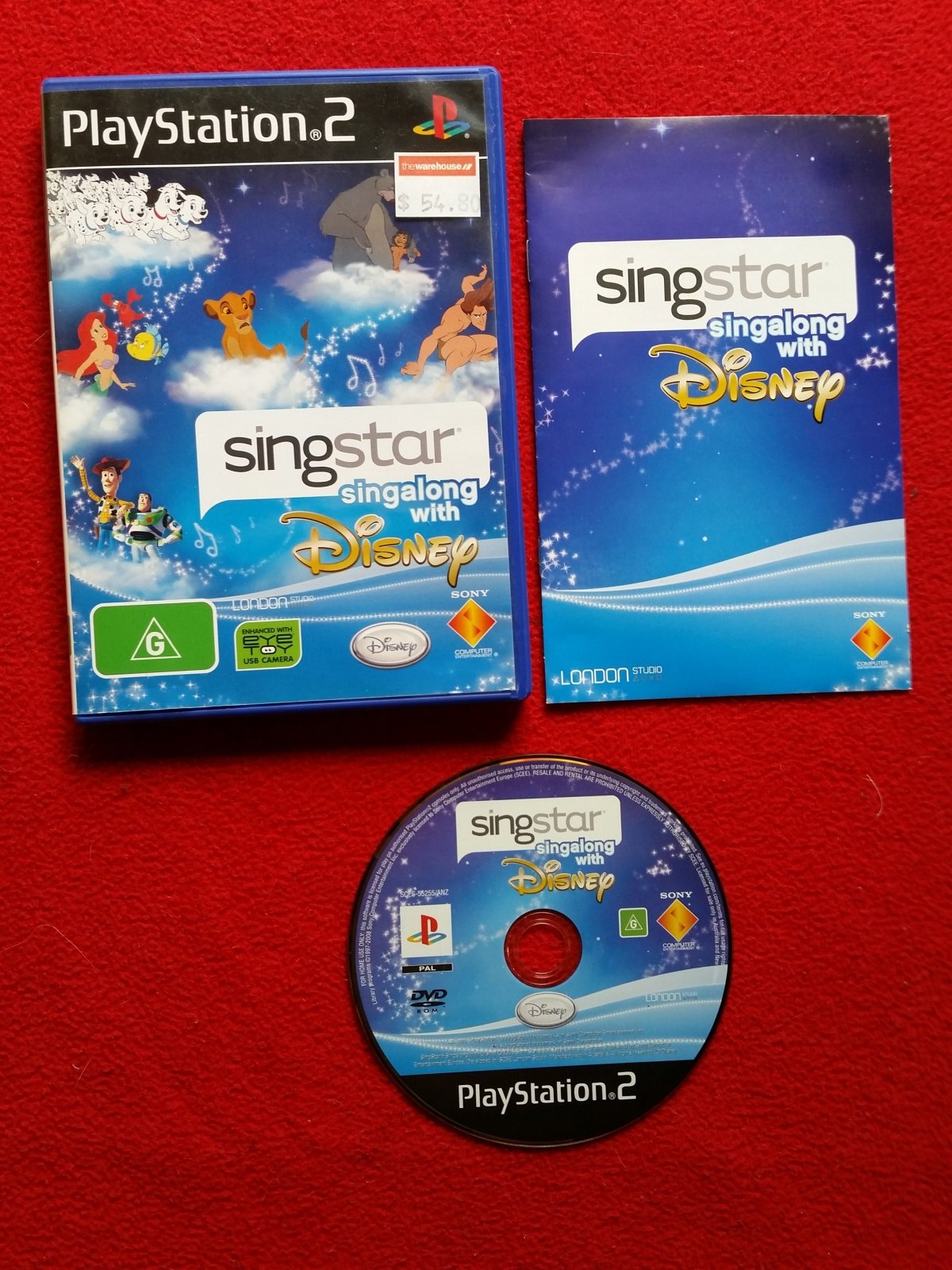 SingStar Singalong with Disney - PS2 Game - PlayStation 2, Games, Music and party - Level Up Gaming NZ