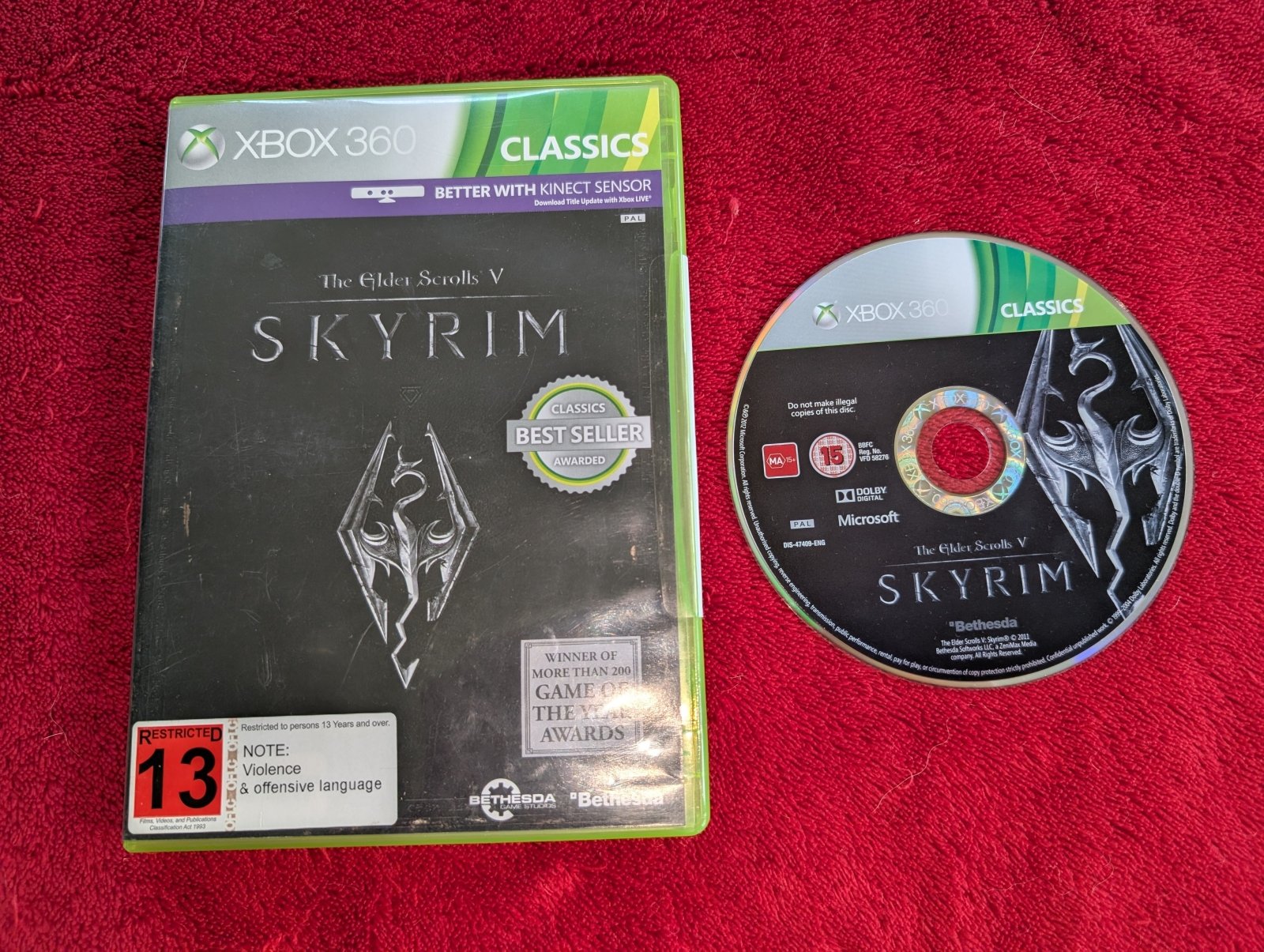Skyrim - 9/10! XBOX360 Game - Xbox 360, Games, Role playing - Level Up Gaming NZ