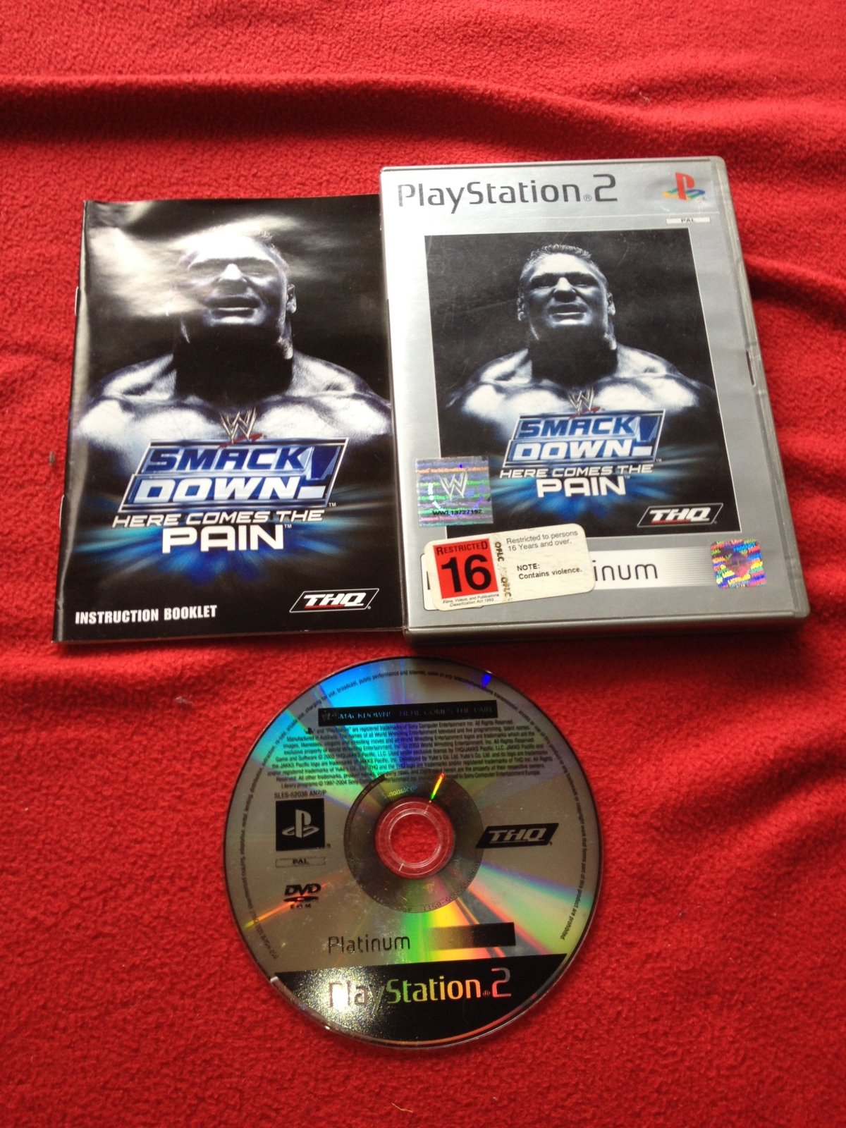 WWE Smackdown! Here Comes the Pain - 9/10! PS2 Game - PlayStation 2, Games, Fighting - Level Up Gaming NZ